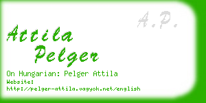 attila pelger business card